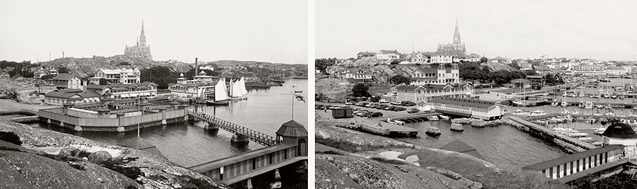 Lysekil, ca 1912 och 1999